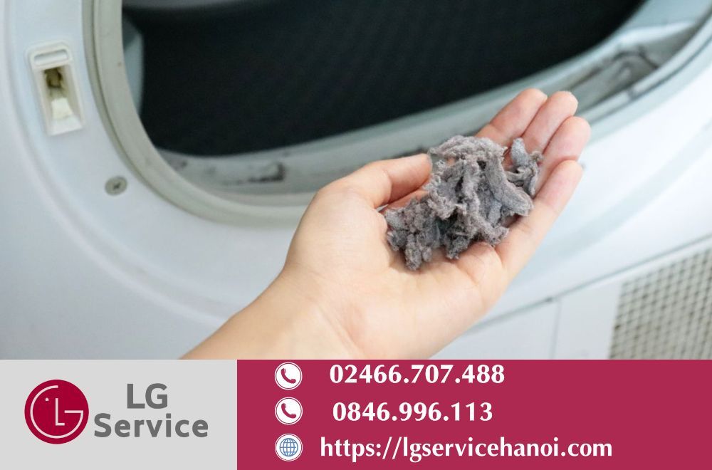 Vệ sinh bộ lọc máy sấy LG thường xuyên