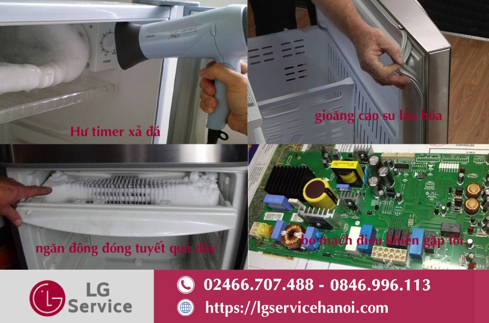 Một số lỗi thường gặp khi sử dụng tủ lạnh LG