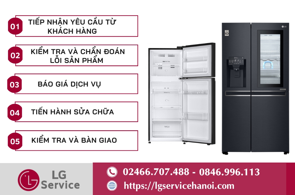 Quy trình sửa tủ lạnh LG Đồng Nai chuẩn nhất