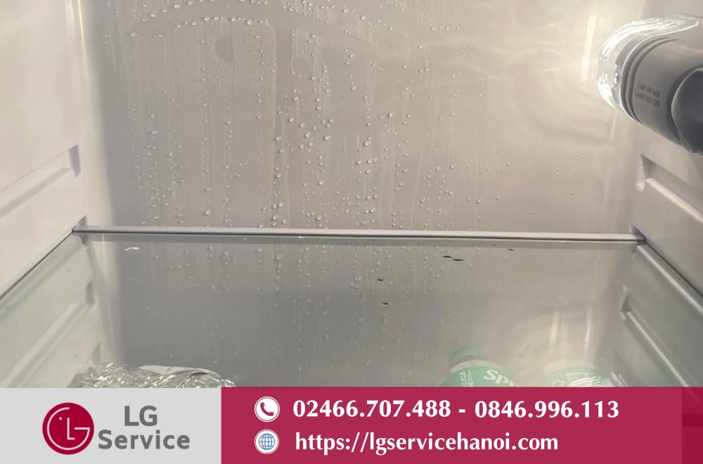 Lỗi tủ lạnh LG bị đọng sương