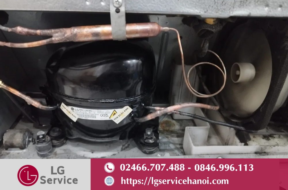 Máy nén (block) tủ lạnh LG gặp vấn đề