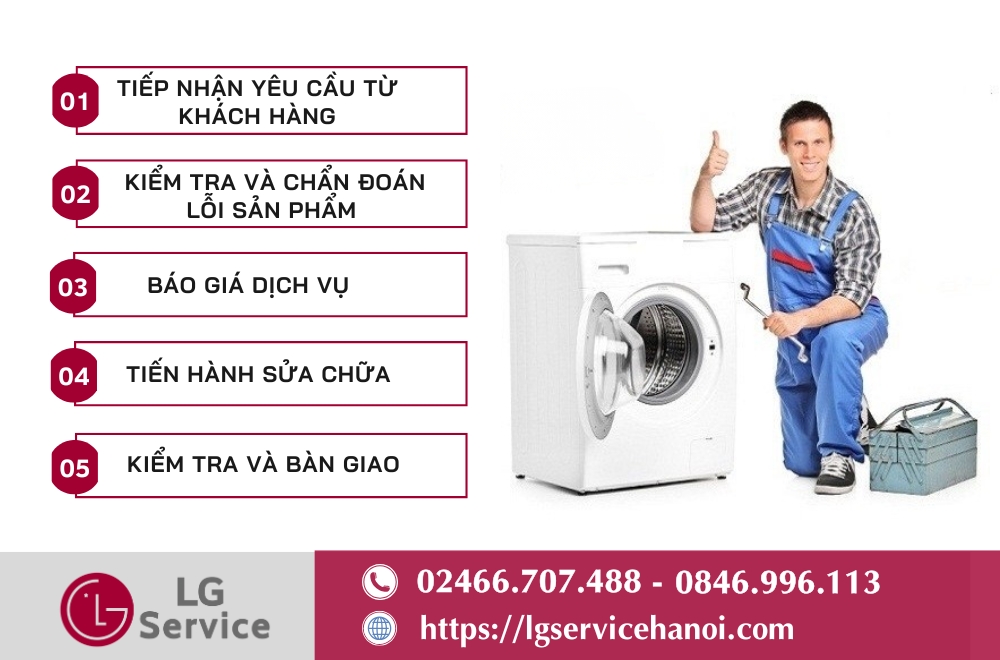 Quy trình tiếp nhận và sửa chữa chuyên nghiệp tại LG Service Đồng Nai