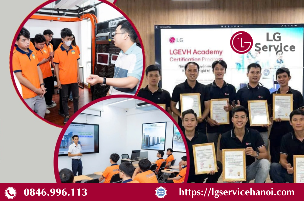 Đội ngũ kỹ thuật viên của LG Service Lào Cai có chuyên môn cao, được đào tạo bài bản 