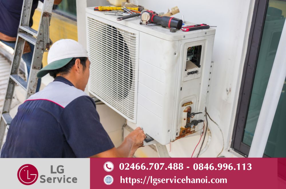 Sửa chữa và bảo dưỡng điều hoà LG 