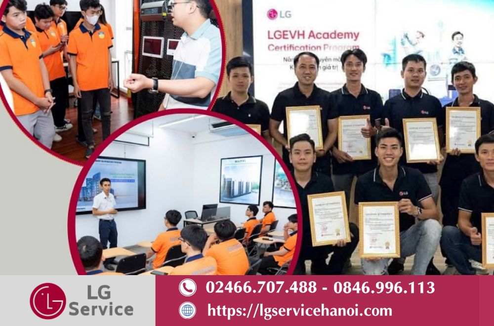 Đội ngũ kỹ thuật viên giàu kinh nghiệm của LG Service