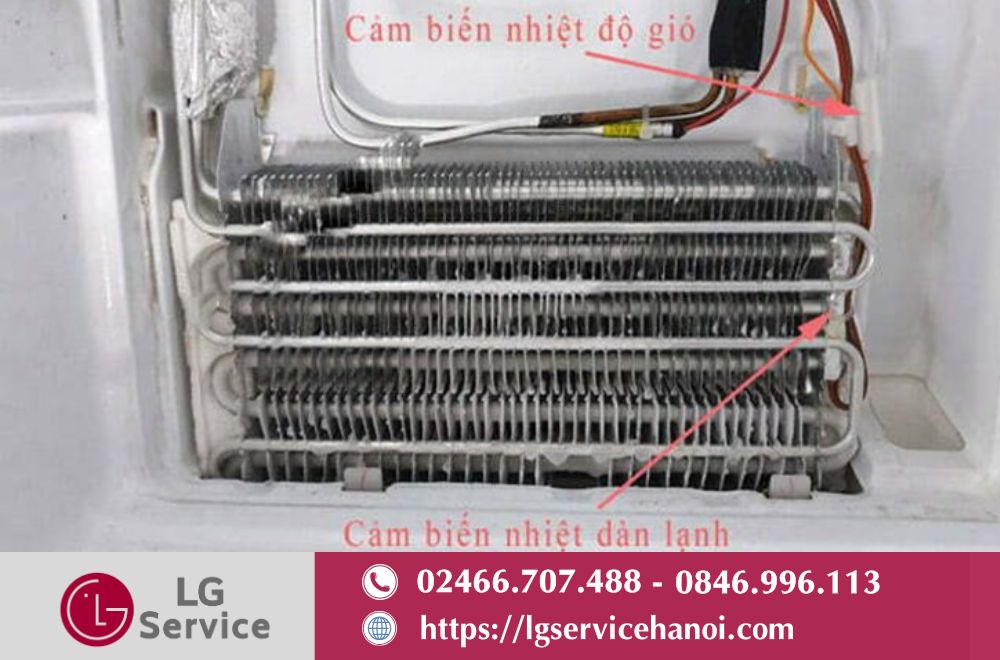 Cảm biến tủ lạnh LG đảm nhiệm việc đo và giám sát nhiệt độ bên trong các ngăn tủ