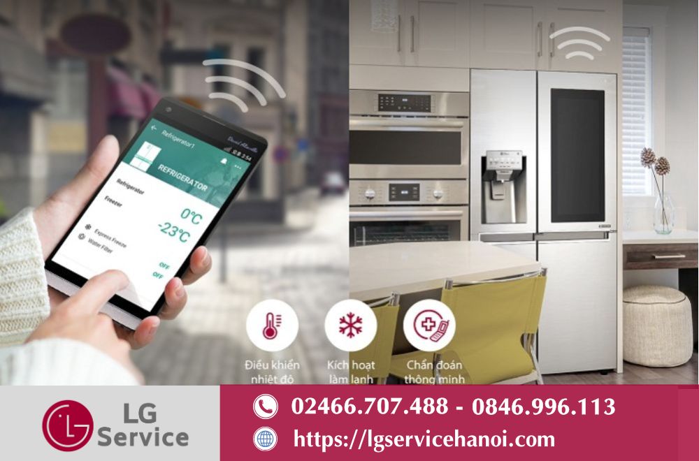 Lợi ích khi kết nối tủ lạnh LG với điện thoại