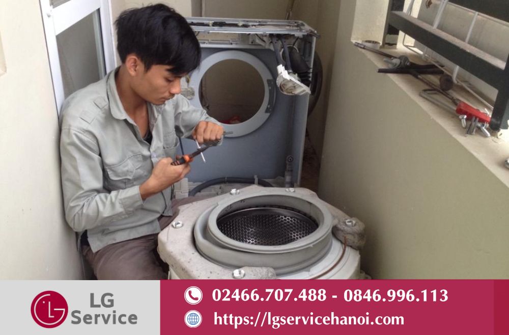 Máy giặt LG sẽ được sửa chữa đúng kỹ thuật, thay thế linh kiện chính hãng