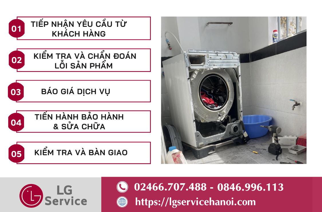 Quy trình sửa máy giặt LG tại Đà Nẵng chất lượng với mức giá phải chăng