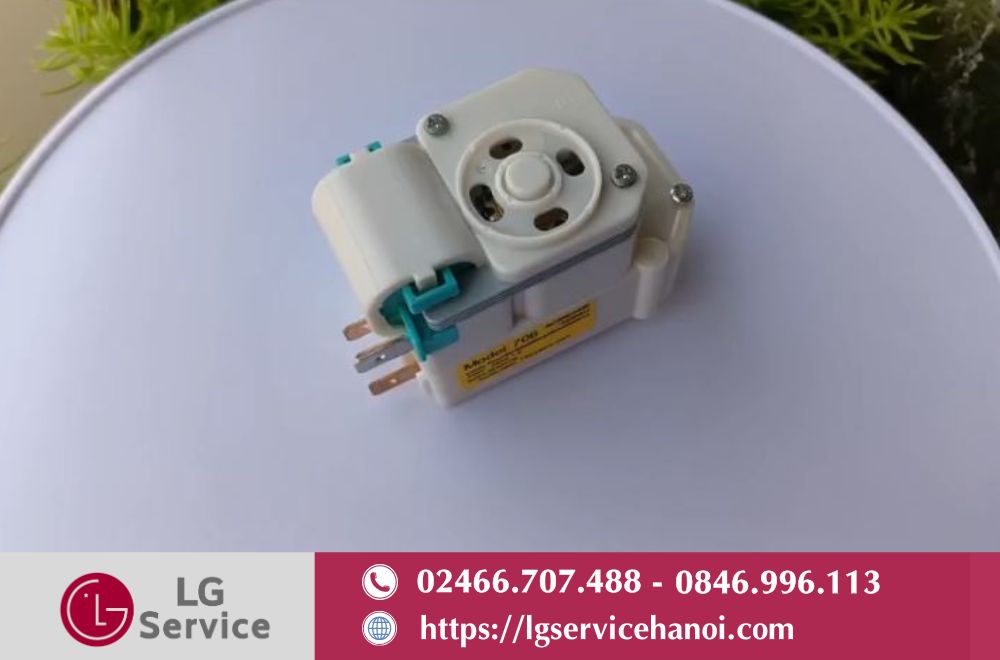Timer tủ lạnh LG là bộ hẹn giờ xả đá điều phối các chu trình hoạt động quan trọng của tủ lạnh