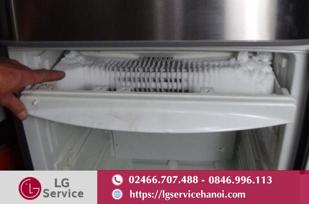 Có rất nhiều nguyên nhân khiến tủ lạnh LG bị đóng tuyết